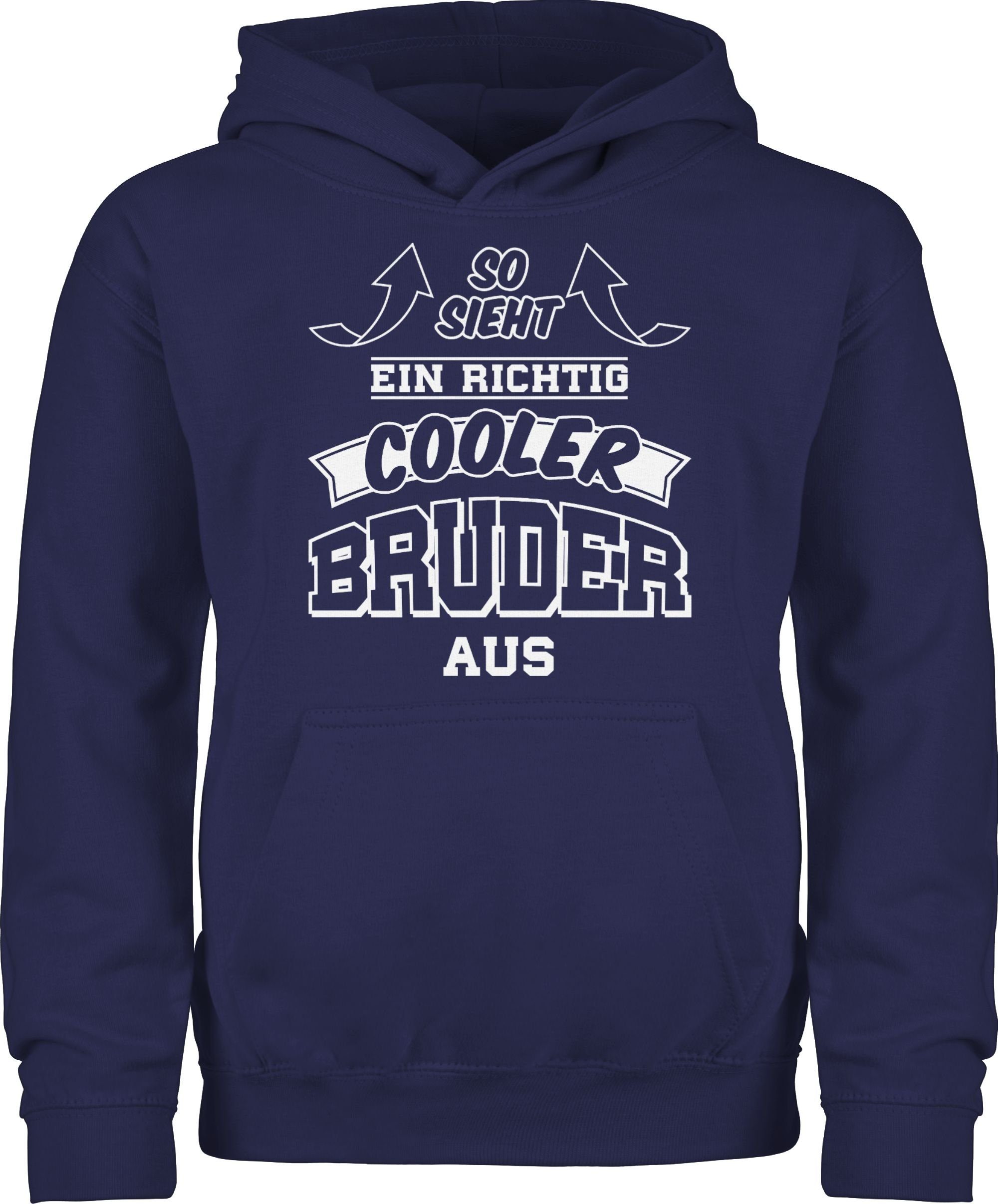 Shirtracer Hoodie »So sieht ein richtig cooler Bruder aus Pfeile